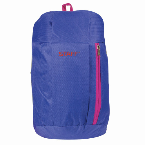 Рюкзак STAFF "AIR", 40х23х16 см, компактный, синий с розовыми деталями фото 2