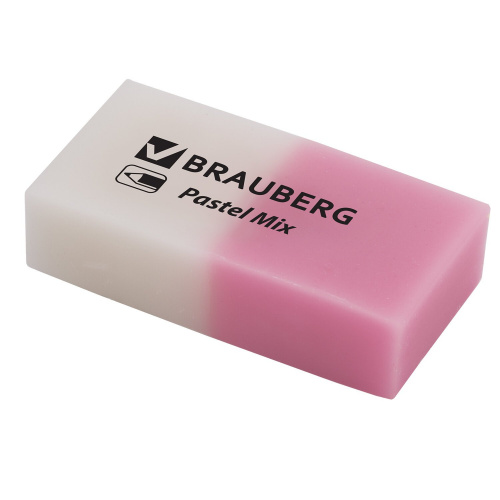 Набор ластиков BRAUBERG "Pastel Mix", 6 шт., 44х21х10 мм, цвета ассорти фото 3