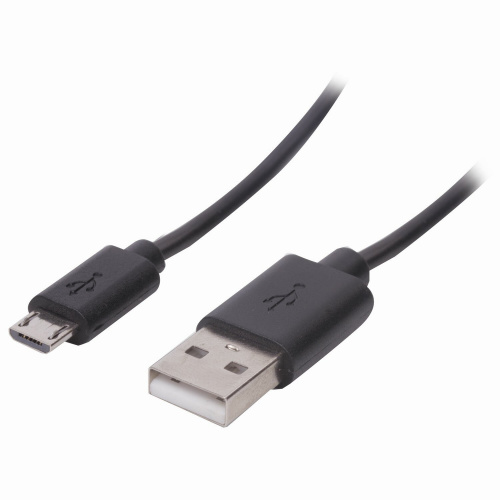 Кабель SONNEN, USB 2.0-micro USB, 1 м, медь, для передачи данных и зарядки, черный фото 4
