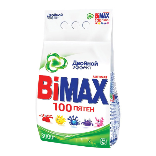 Стиральный порошок "BiMax" Автомат 100 пятен Двойной эффект 3 кг
