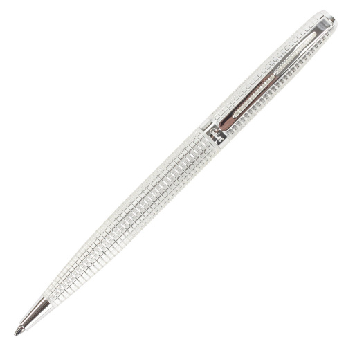 Ручка подарочная шариковая GALANT "Royal Platinum", корпус серебристый, синяя фото 2