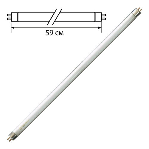 Лампа люминесцентная OSRAM L18/640, 18 Вт, цоколь G13, в виде трубки, длина 59 см, холод. белый свет
