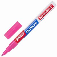 Маркер-краска лаковый BRAUBERG EXTRA (paint marker), 2 мм, розовый