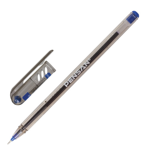 Ручка шариковая масляная PENSAN "My-Tech", игольчатый узел 0,7 мм, линия письма 0,35 мм, синяя фото 2