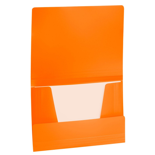 Папка на резинках BRAUBERG "Office", до 300 листов, 500 мкм, оранжевая фото 7