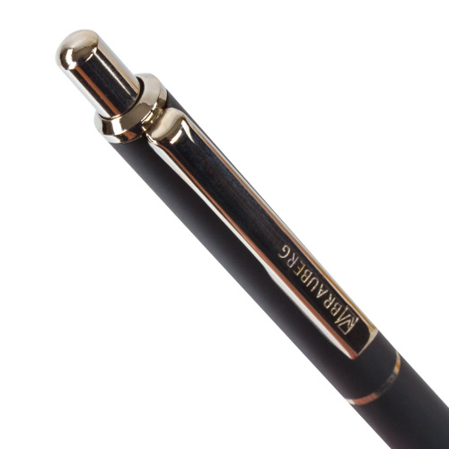 Ручка подарочная шариковая BRAUBERG "Larghetto", корпус черный, линия письма 0,5 мм, синяя фото 8