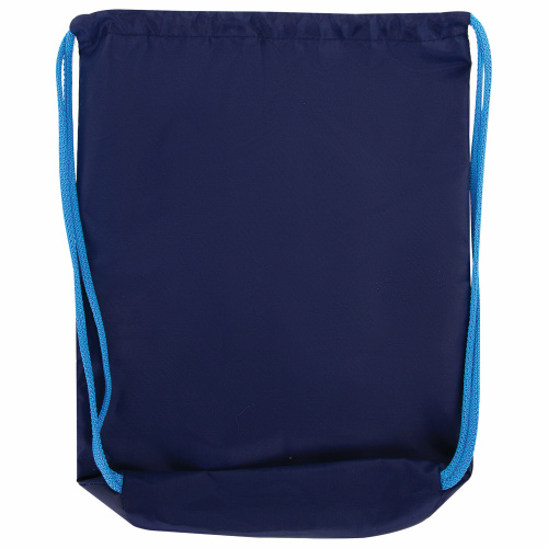 Мешок для обуви ЮНЛАНДИЯ "Blue Car", 33х42 см, карман на молнии фото 3