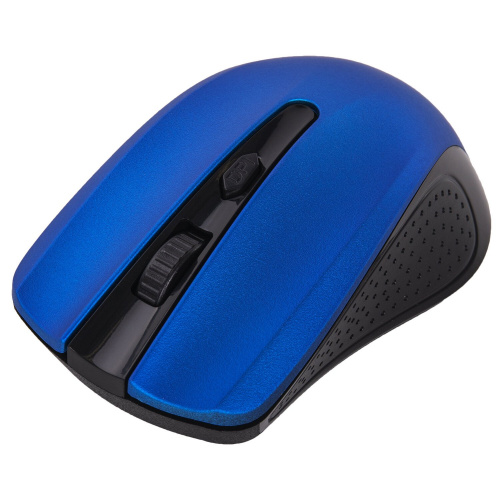Мышь беспроводная SONNEN V99, USB, 800/1200/1600 dpi, 4 кнопки, оптическая, синяя фото 5