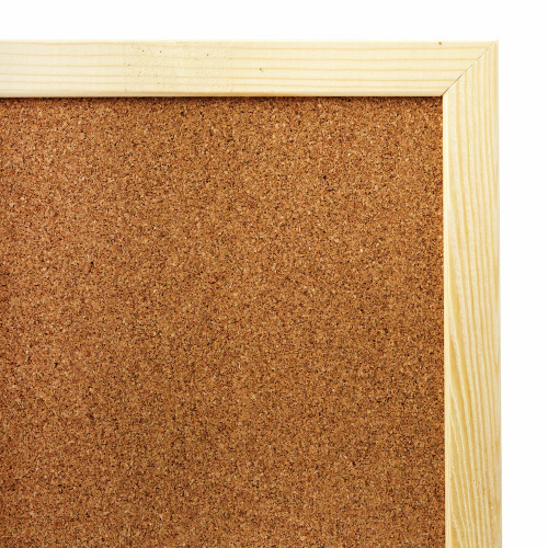 Доска пробковая для объявлений BRAUBERG, 45х60 см, деревянная рамка фото 5
