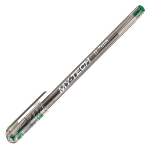 Ручка шариковая масляная PENSAN "My-Tech", линия 0,35 мм, зеленая фото 6
