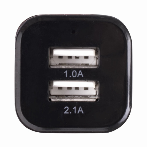 Зарядное устройство автомобильное SONNEN, 2 порта USB, выходной ток 2,1 А, черное-белое, 454796 фото 10