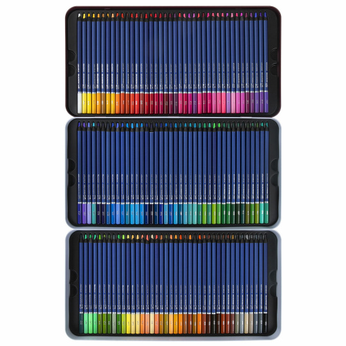 Карандаши художественные цветные акварельные BRAUBERG ART PREMIERE, 120 цветов, 4 мм, металл. кейс фото 4