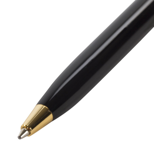 Ручка подарочная шариковая GALANT "Consul", корпус черный с серебристым, синяя фото 8
