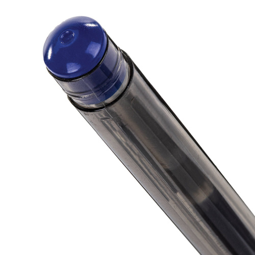 Ручка гелевая с грипом STAFF "Basic", корпус тонированный, линия письма 0,35 мм, синяя фото 9