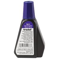 Краска штемпельная TRODAT, фиолетовая, 28 мл, на водной основе