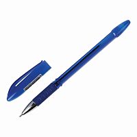 Ручка шариковая масляная с грипом STAFF "Manager OBP-10", линия письма 0,35 мм, синяя