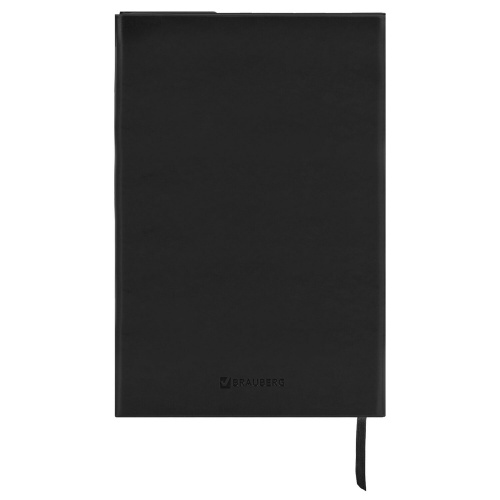 Ежедневник недатированный BRAUBERG "Towny", А5, 138х213 мм,  под кожу, 160 л., черный фото 6