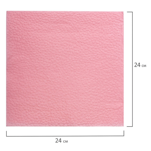 Салфетки бумажные LAIMA, 250 шт., 24х24 см, красные (пастельный цвет), 100% целлюлоза фото 7