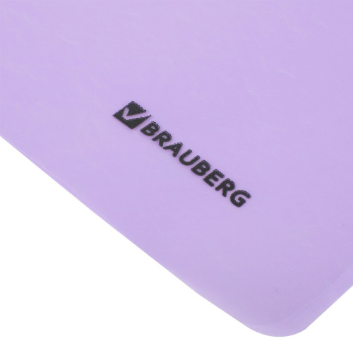 Скоросшиватель пластиковый BRAUBERG "Pastel", А4, 130/180 мкм, цвет лиловый фото 2