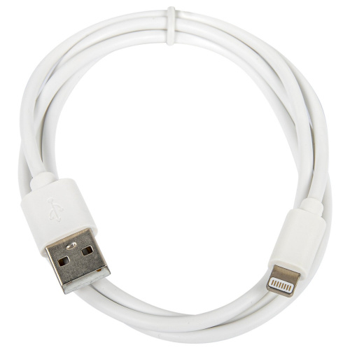Кабель SONNEN, белый USB 2.0-Lightning, 1 м, медь, для передачи данных и зарядки iPhone/iPad фото 3