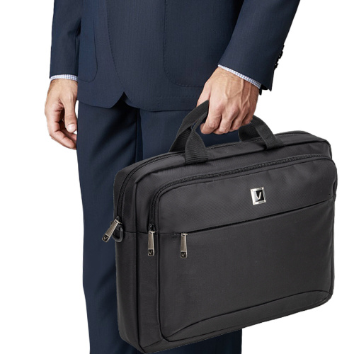 Сумка-портфель BRAUBERG "Protect", 30х40х7 см, с отделением для ноутбука 15,6", 2 отделения, черная фото 9