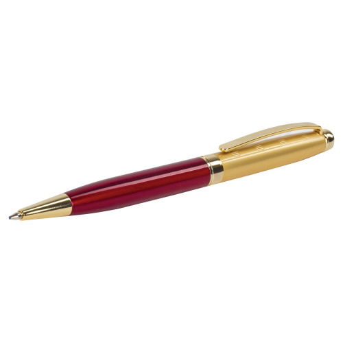 Ручка подарочная шариковая GALANT "Bremen", корпус бордовый с золотистым, золотистые детали, синяя фото 10