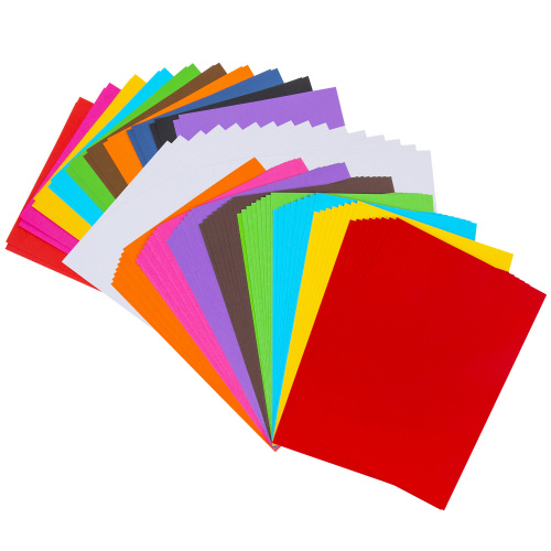 Набор картона и бумаги А4 ТОНИРОВАННЫЕ (белый 16 л., цветной 64 л., бумага 20 л.), BRAUBERG, 115091 фото 9