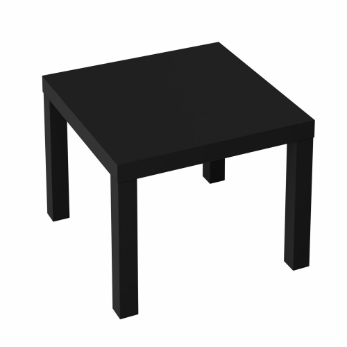 Стол журнальный "Лайк" аналог IKEA (550х550х440 мм), черный фото 3