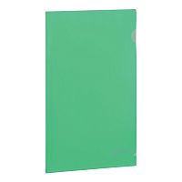 Папка-уголок BRAUBERG, 0,10 мм, зеленая