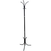 Вешалка-стойка ТИТАН Нова-5, 1,89 м, основание 46х52 см, 3 крючка, металл, черная