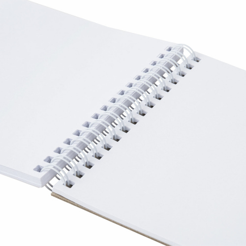 Скетчбук, белая бумага 100г/м2, 140х201мм, 60л, гребень, жёст. подложка, BRAUBERG ART, Корги, 115064 фото 7