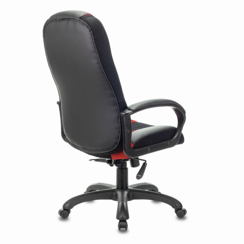 Кресло компьютерное BRABIX PREMIUM "Rapid GM-102", 180 кг, экокожа/ткань, черное/красное фото 9