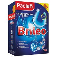 Соль от накипи в посудомоечных машинах PACLAN Brileo, 1 кг