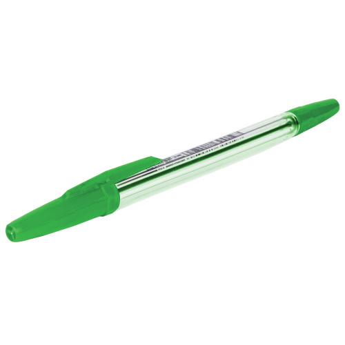 Ручка шариковая CORVINA "51 Classic", корпус прозрачный, узел 1 мм, линия письма 0,7 мм, зеленая фото 6