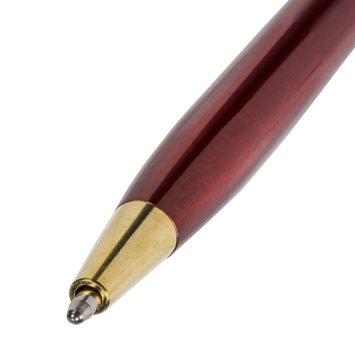 Ручка подарочная шариковая BRAUBERG "Slim Burgundy", корпус бордо, линия письма 0,7 мм, синяя фото 7