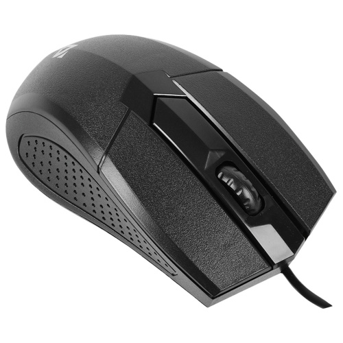 Мышь проводная DEFENDER Optimum MB-270, USB, 2 кнопки, 1 колесо-кнопка, черная фото 2