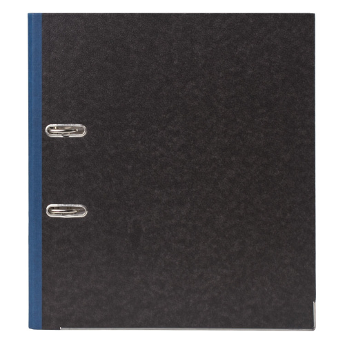 Папка-регистратор ОФИСМАГ, фактура стандарт, с мраморным покрытием, 75 мм, синий корешок фото 7