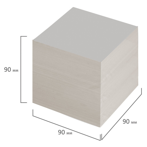 Блок для записей STAFF, непроклеенный, куб 9х9х9 см, белизна фото 4