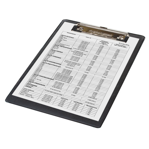 Доска-планшет BRAUBERG "NUMBER ONE ", А5,с прижимом, картон/ПВХ, черная фото 5