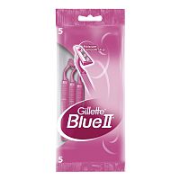 Бритвы одноразовые GILLETTE BLUE 2, 5 шт., для женщин