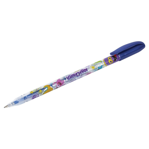 Ручки гелевые ЮНЛАНДИЯ, 6 цветов, металлик, с печатью, линия письма 0,5 мм фото 2