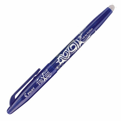 Ручки стираемые гелевые с грипом PILOT "Frixion", 2 шт., линия письма 0,35 мм, синие фото 6
