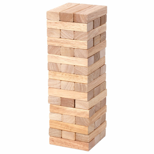 Игра настольная ЗОЛОТАЯ СКАЗКА "БАШНЯ", 48 деревянных блоков фото 3