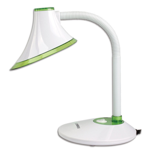 Светильник настольный SONNEN, на подставке, светодиодный, 5 Вт, белый/зеленый фото 10