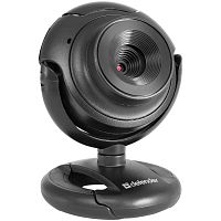 Веб-камера DEFENDER, 2 Мп, микрофон, USB 2.0, регулируемое крепление, черная