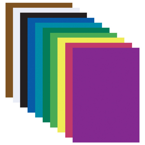 Картон цветной ЮНЛАНДИЯ EXTRA, 200х290 мм, А4, 10 л., 10 цв., мелованный фото 2