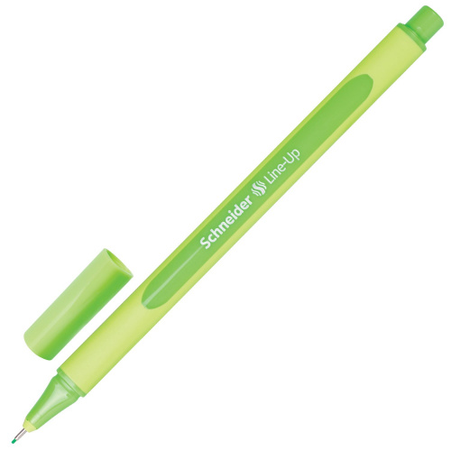 Ручка капиллярная (линер) SCHNEIDER "Line-Up", трехгранная, линия письма 0,4 мм, неоново-зеленая