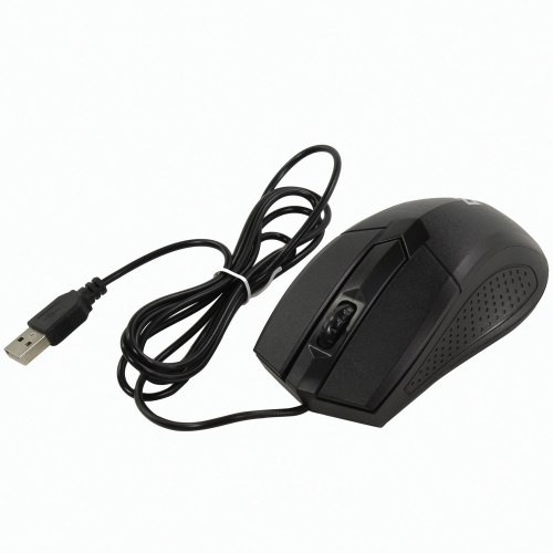 Мышь проводная DEFENDER Optimum MB-270, USB, 2 кнопки, 1 колесо-кнопка, черная фото 5