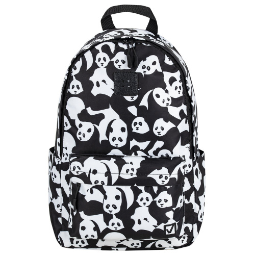 Рюкзак BRAUBERG POSITIVE "Pandas", 42х28х14 см, универсальный, потайной карман фото 2