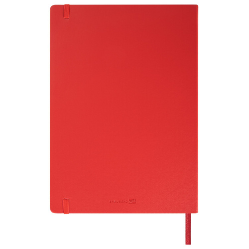 Скетчбук, слоновая кость 140 г/м2 210х297 мм, 80 л., КОЖЗАМ, резинка, BRAUBERG ART CLASSIC, красный фото 7